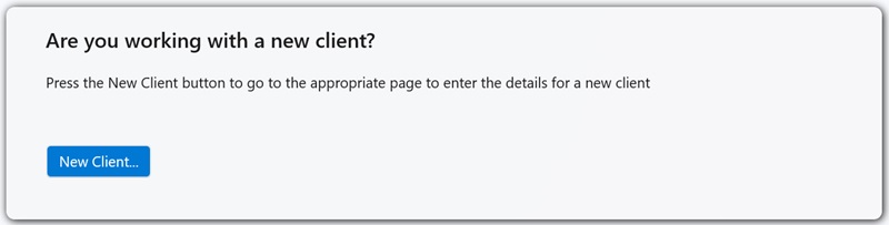 Create client ask whether new