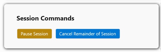 Pause session button