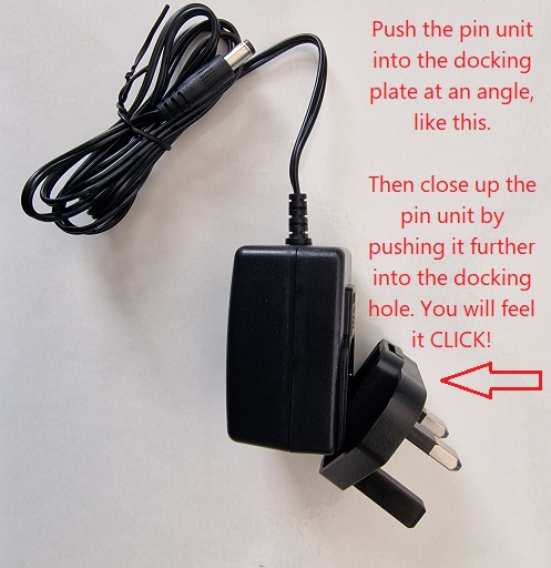 Power supply, selecting country-specific plug
