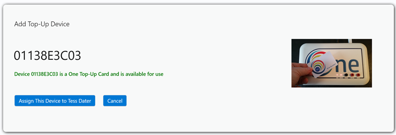 Top-Up devices, after scan